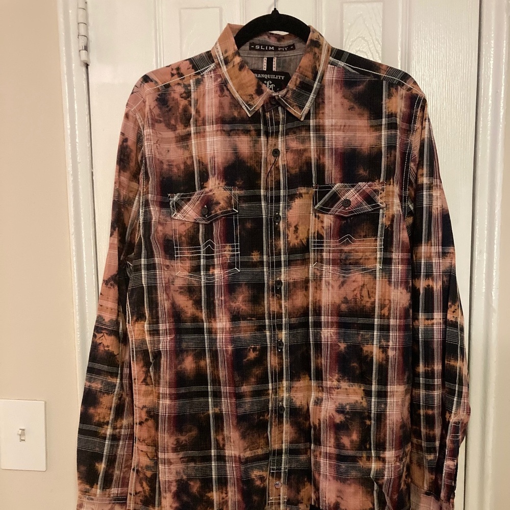 Men’s Shirt Tranquility Mahem Tie Dye NWT Slim Fit Size M